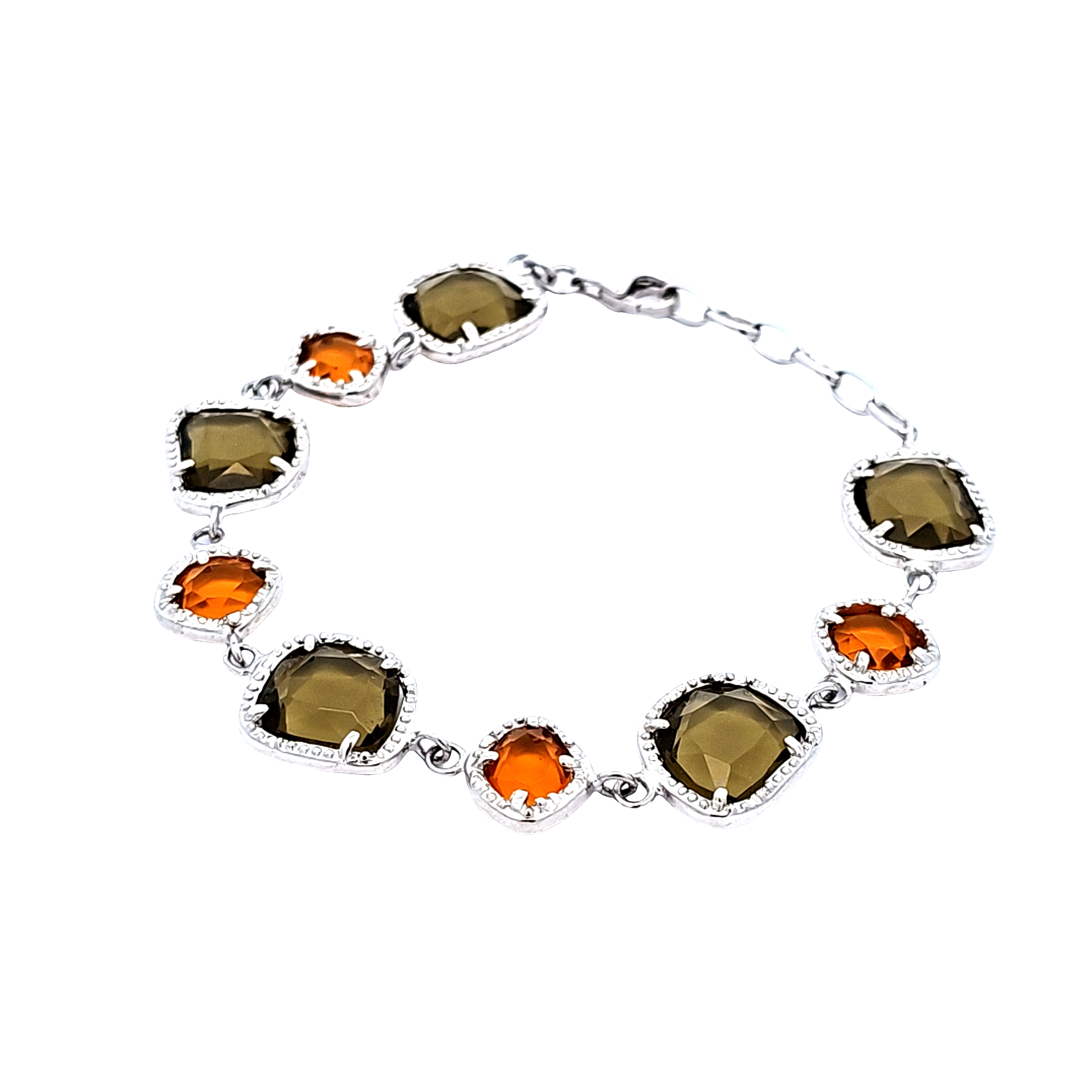 Sterling Silver Yellow Stone Bracelet 82011130 | Shin Brothers