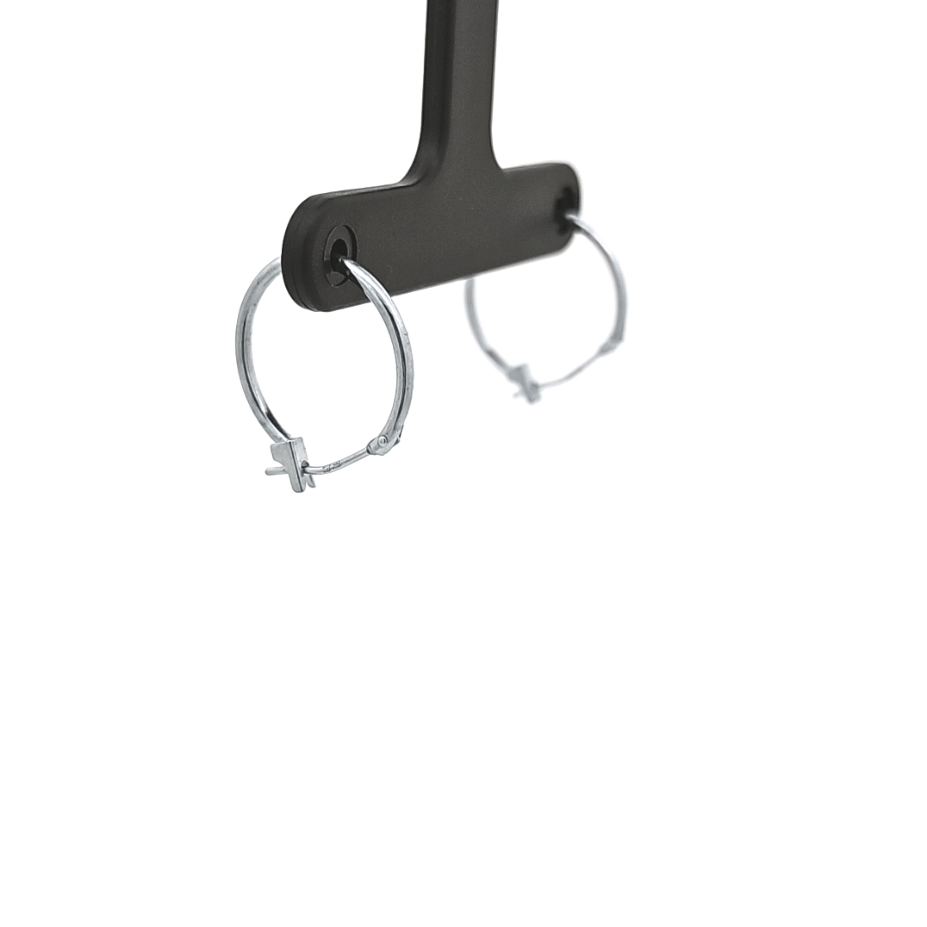 14K White Gold Plain Hoop Earrings 40003412 | Shin Brothers 14K White Gold Plain Hoop Earrings 40003412 | Shin Brothers