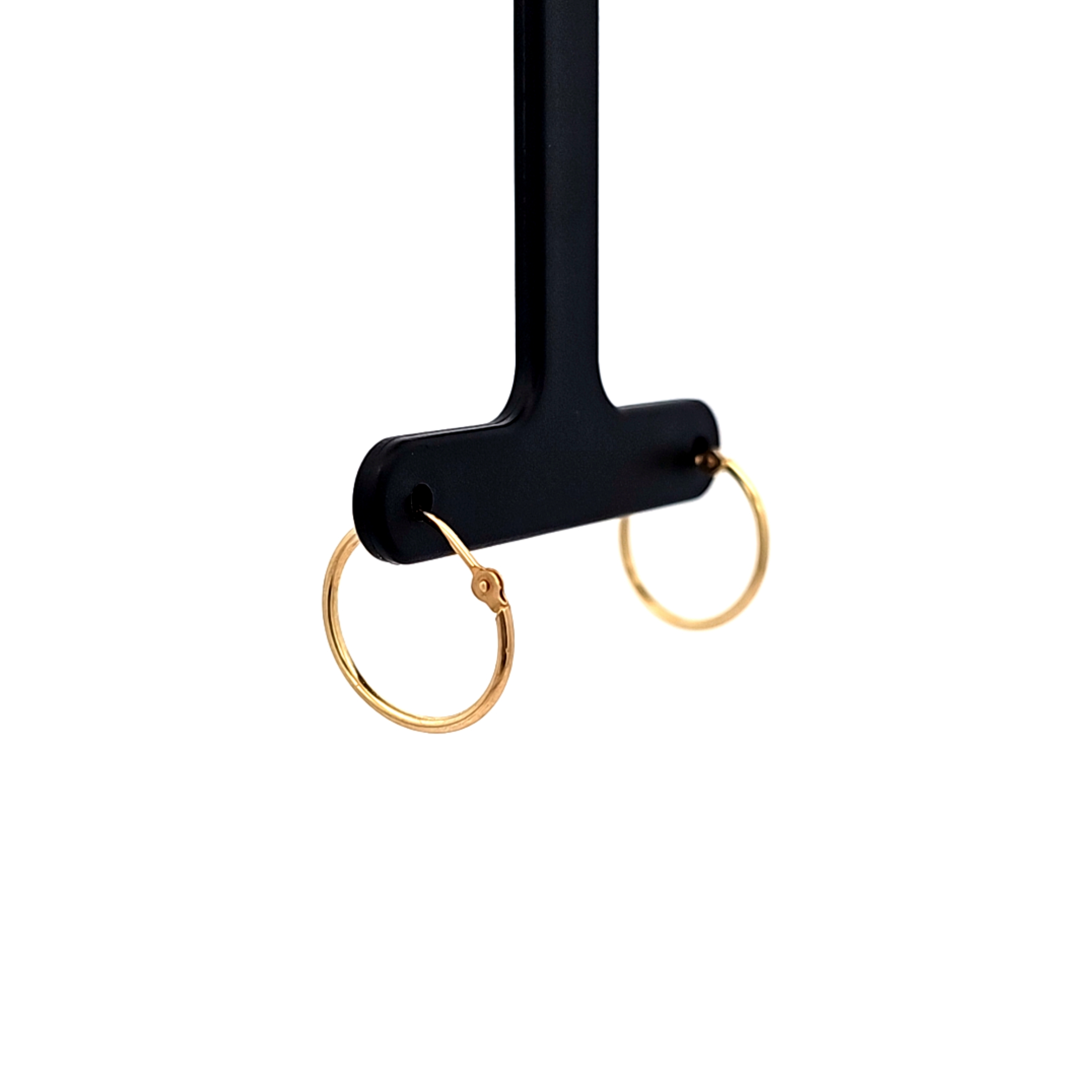 14K Yellow Gold Plain Hoop Earrings 40003411 | Shin Brothers 14K Yellow Gold Plain Hoop Earrings 40003411 | Shin Brothers