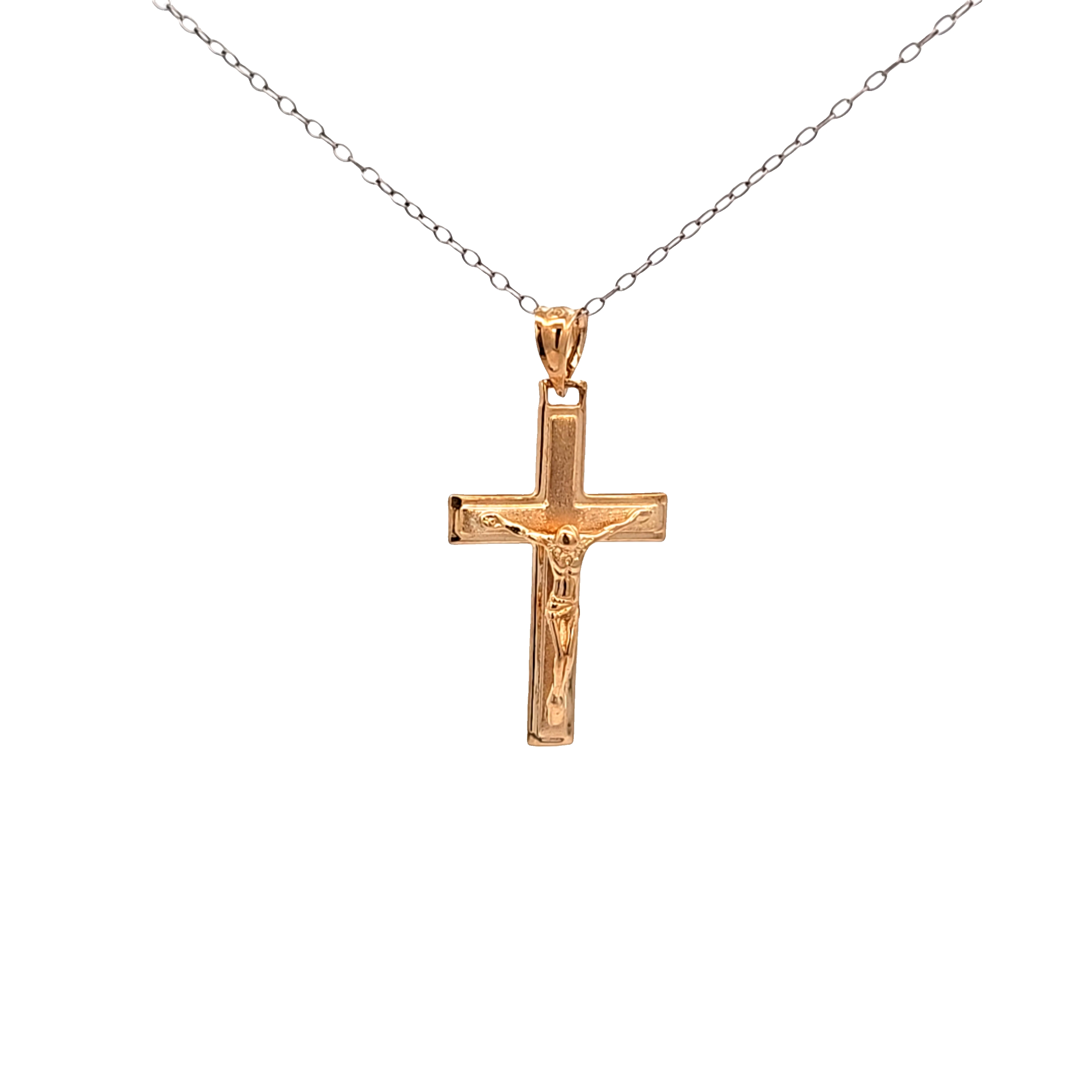 14K Yellow Gold Cross Crucifix Charm 50004413 | Shin Brothers 14K Yellow Gold Cross Crucifix Charm 50004413 | Shin Brothers