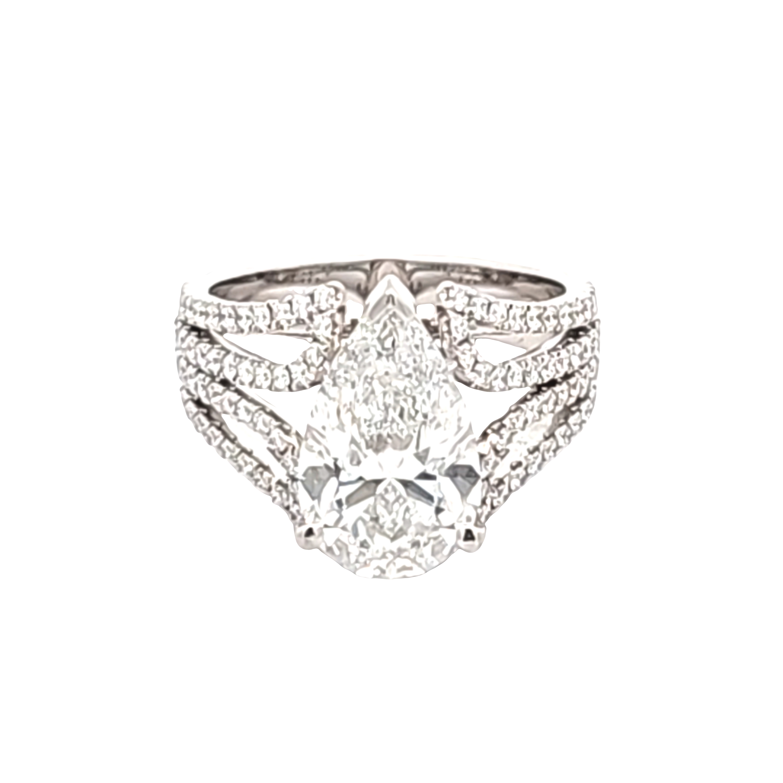 14K White Gold Lab Grown Diamond Engagement Ring 11007482 | Shin Brothers