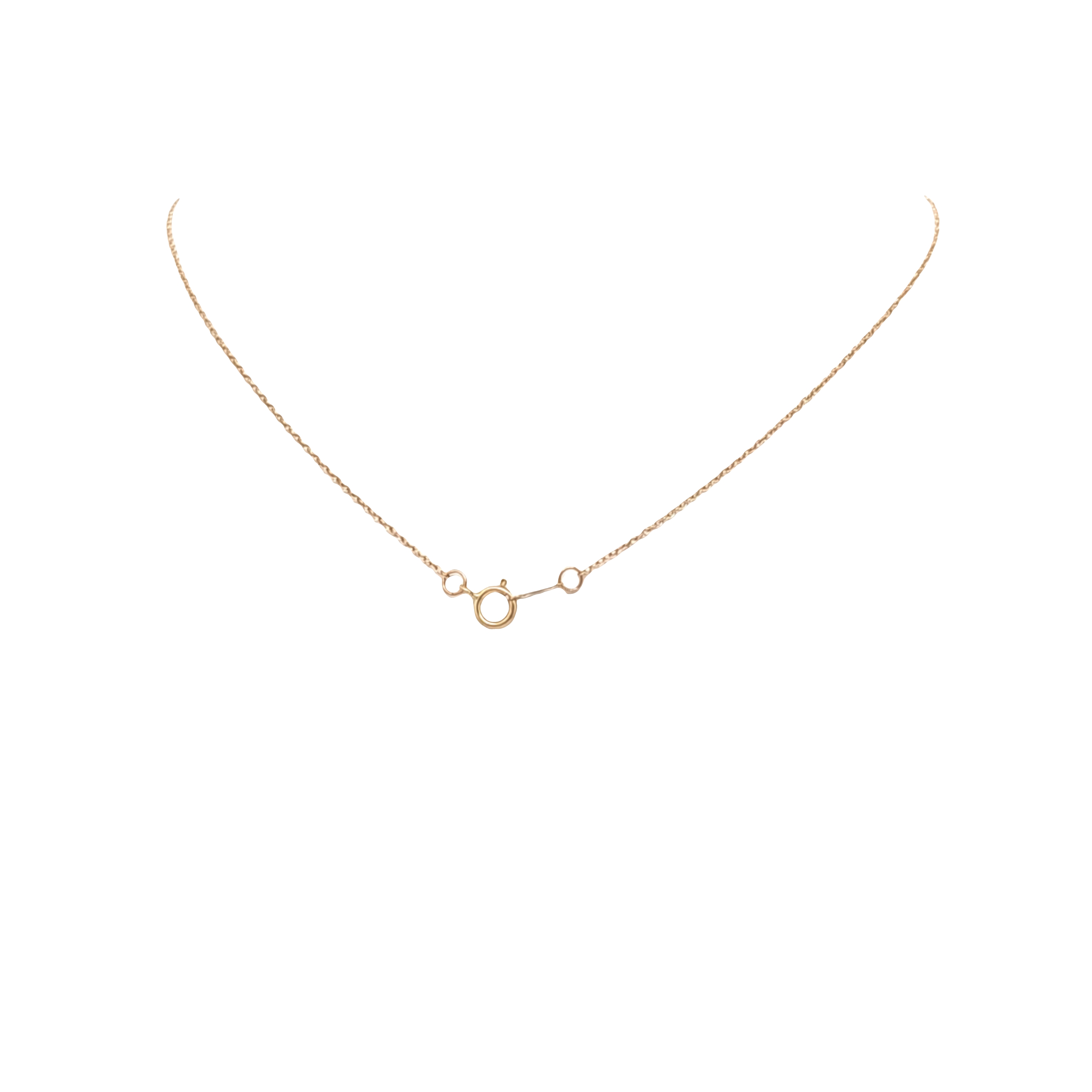 14K Yellow Gold Diamond Heart Necklace 39110019 | Shin Brothers