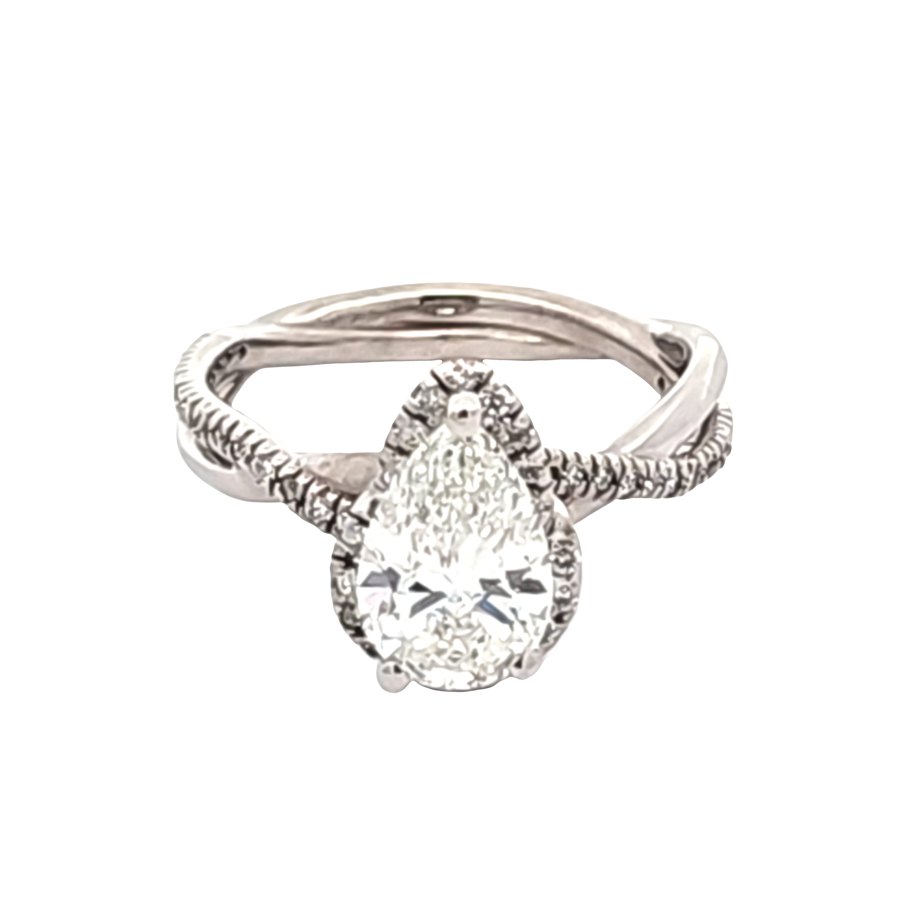 14K White Gold Lab Grown Diamond Engagement Ring 11007490 | Shin Brothers