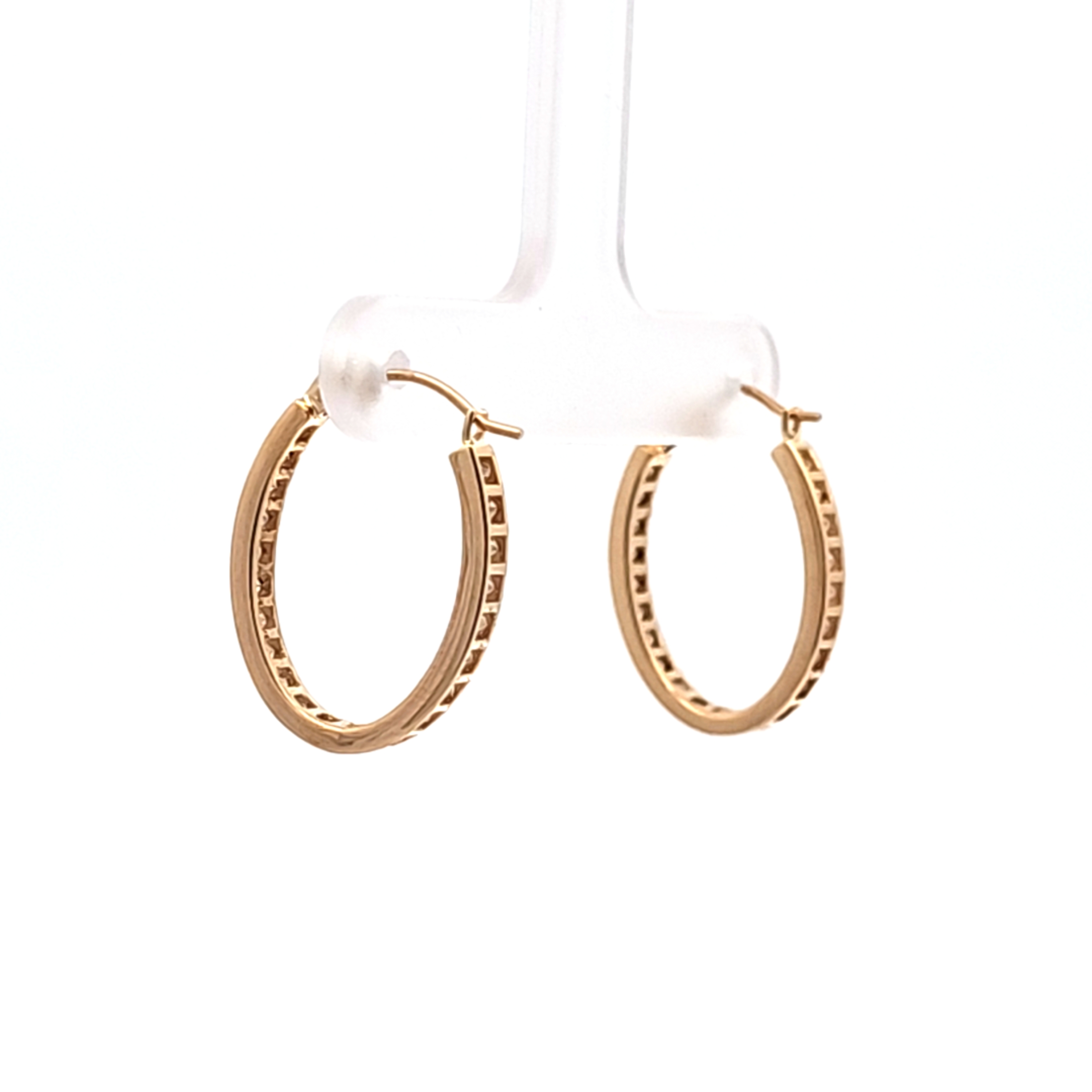 14K Yellow Gold Cubic Zirconia Earrings 42003614 | Shin Brothers