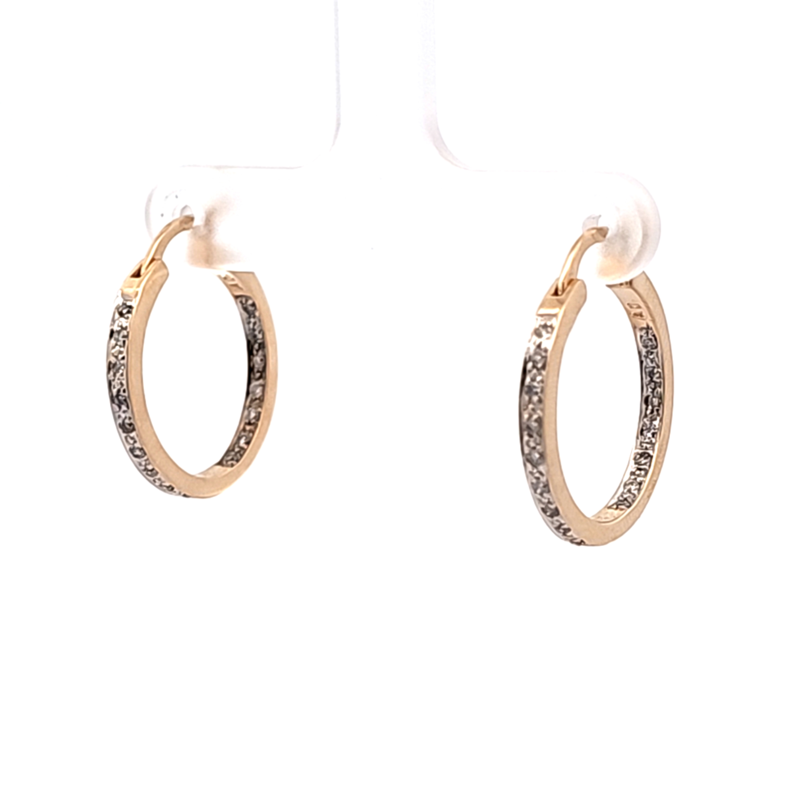 14K Yellow Gold Diamond Earrings 42002929 | Shin Brothers