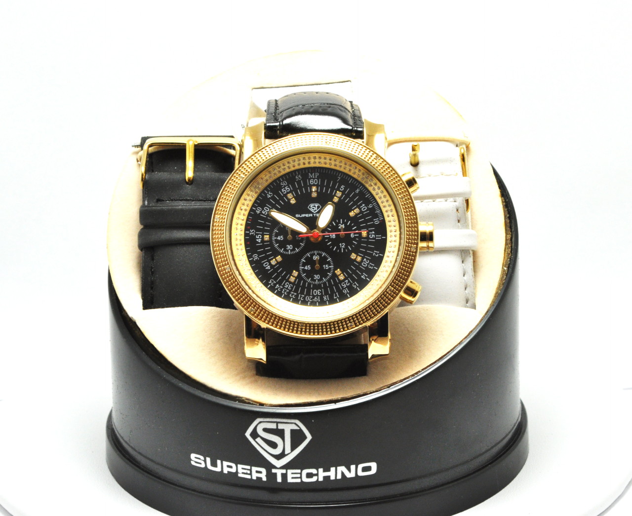 Techno Swiss Diamond Chronograph Women's Watch 63310105 - Shin