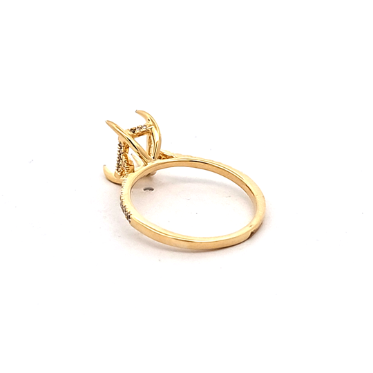 14K Yellow Gold Diamond Engagement Ring Setting 11007522 | Shin Brothers