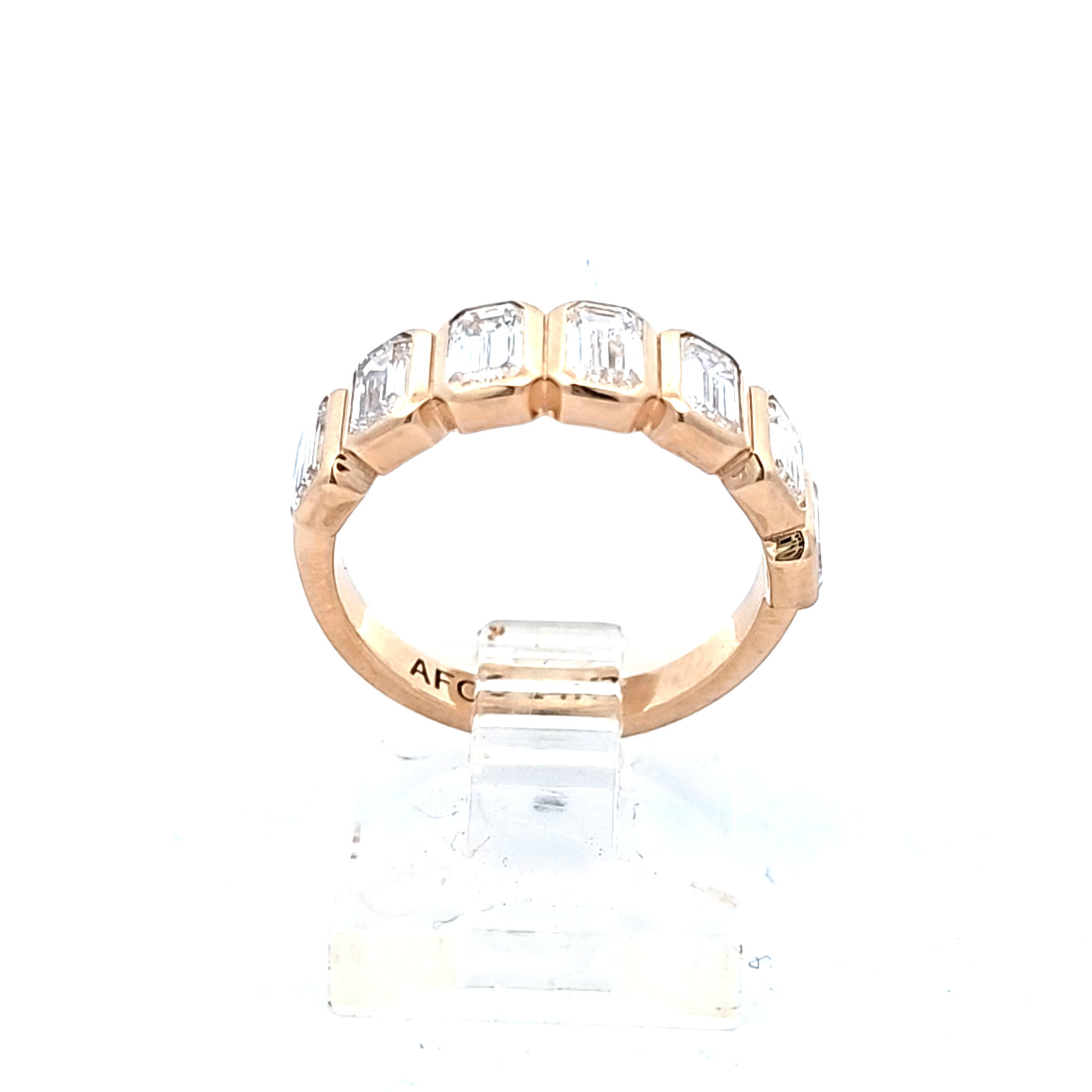 14K Yellow Gold Emerald Cut Lab Diamond Ring 11410051 | Shin Brothers
