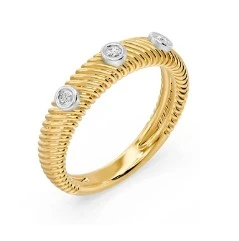 14K Yellow Gold Lab Grown .07 Carat Diamond Ring 11410074 | Shin Brothers*