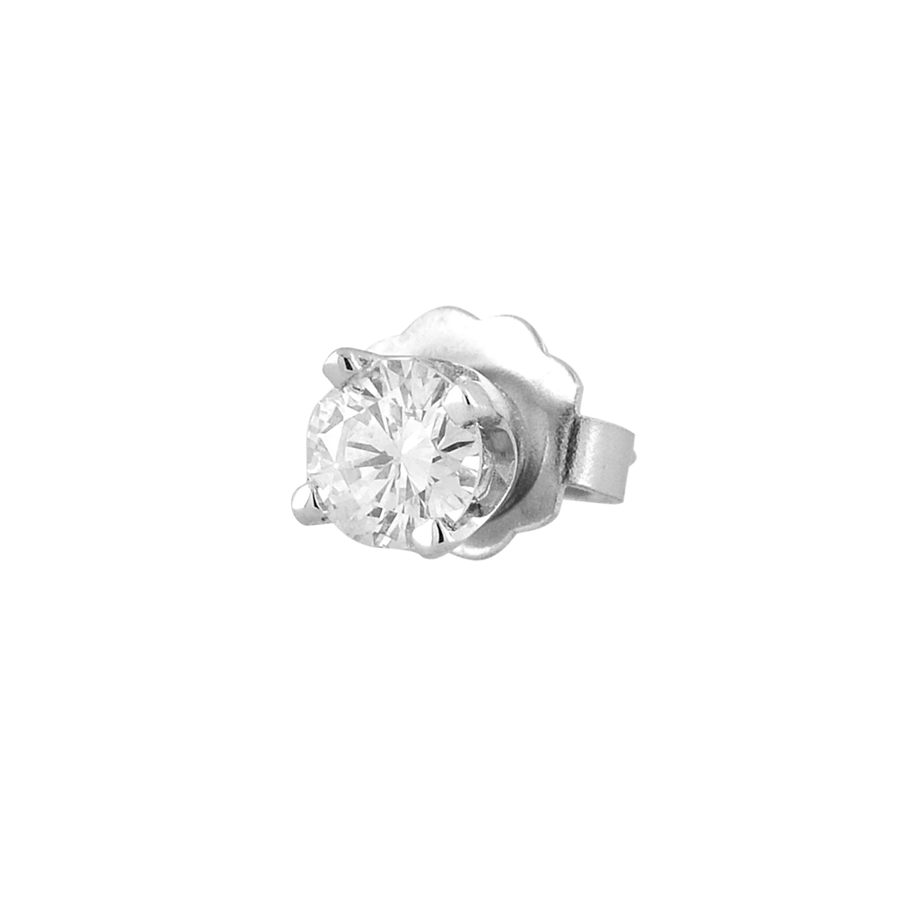 Single 14K White Gold .30 ct Diamond Stud Earring 41110044 | Shin Brothers*