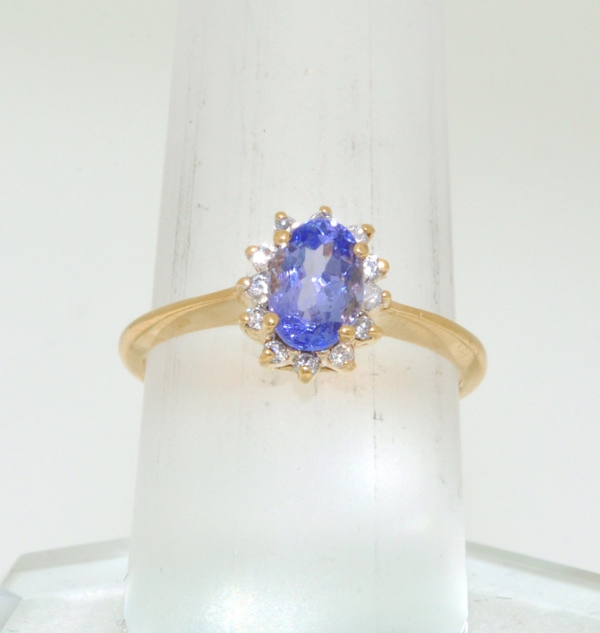 14K Yellow Gold Tanzanite Diamond Ring 12000800 | Shin Brothers*