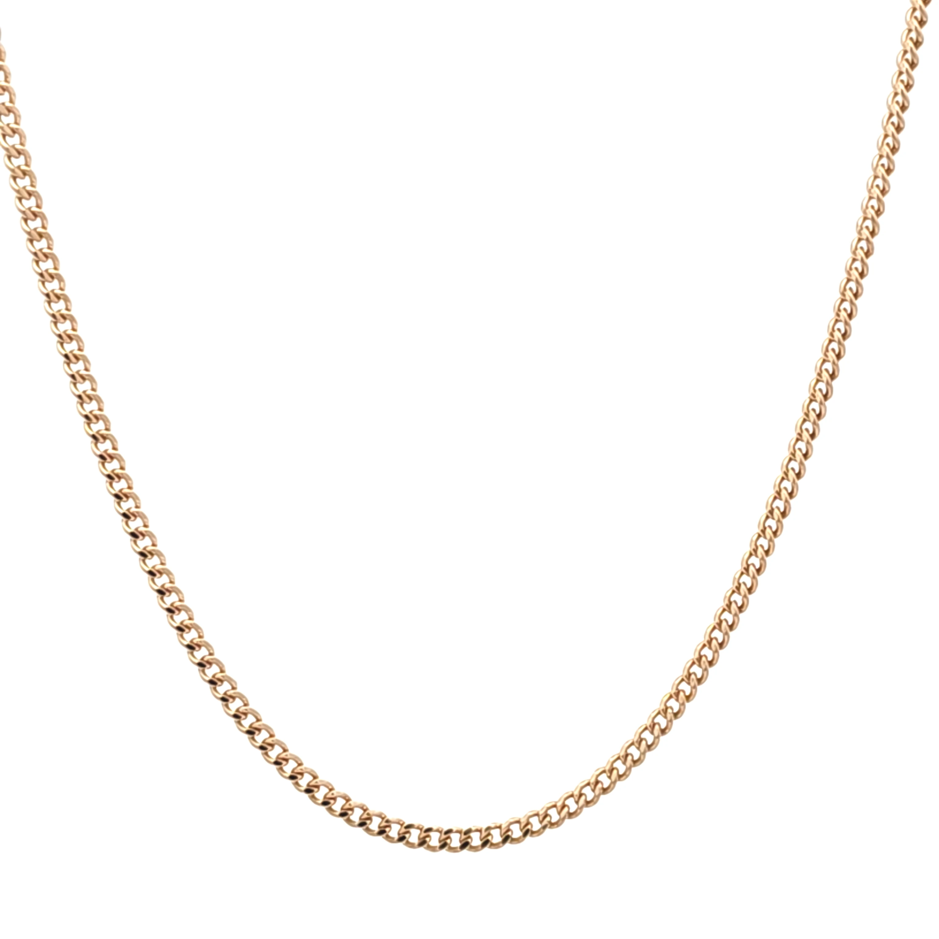 14K Yellow Gold 20" Thin  Cuban  Chain 30005142 | Shin Brothers**