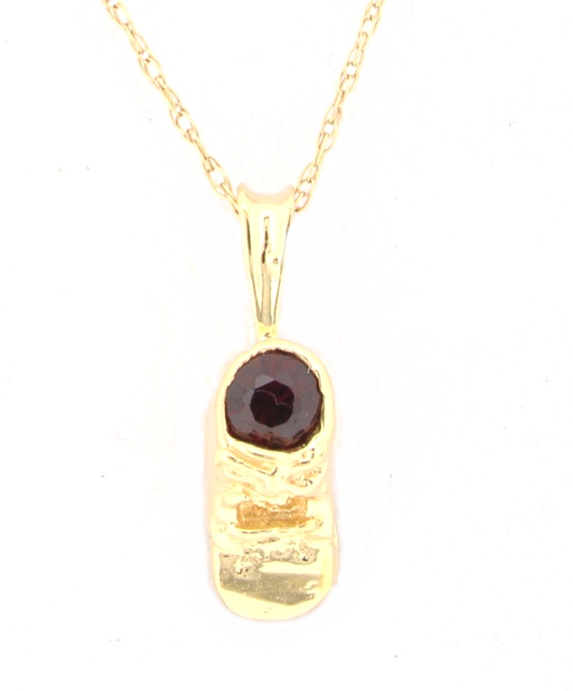 14K Yellow Gold Gem Shoes Charm 52000812 14K Yellow Gold Gem Shoes Charm 52000812
