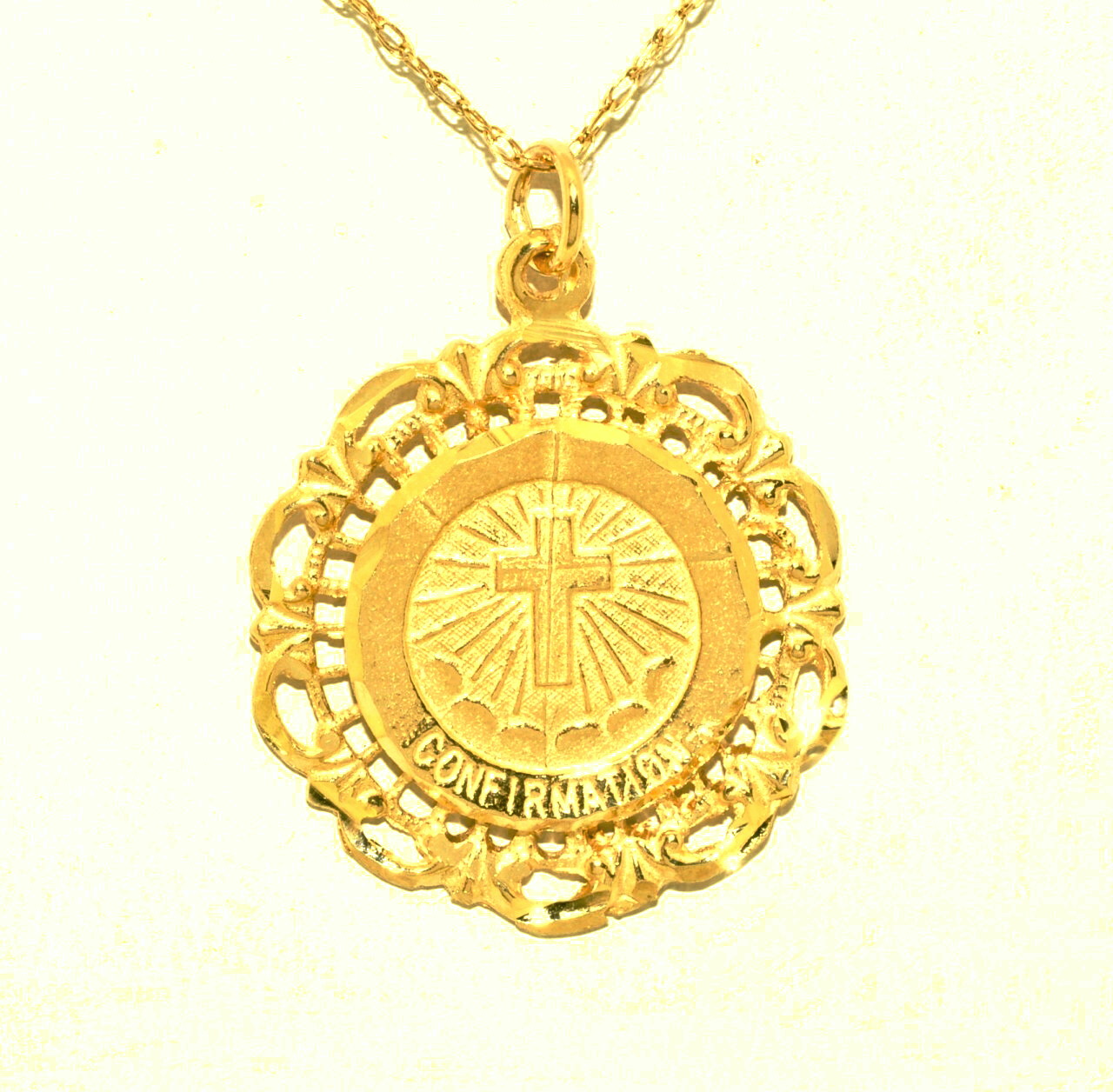 14K Gold Confirmation Religious Charm 50002121 | Shin Brothers* 