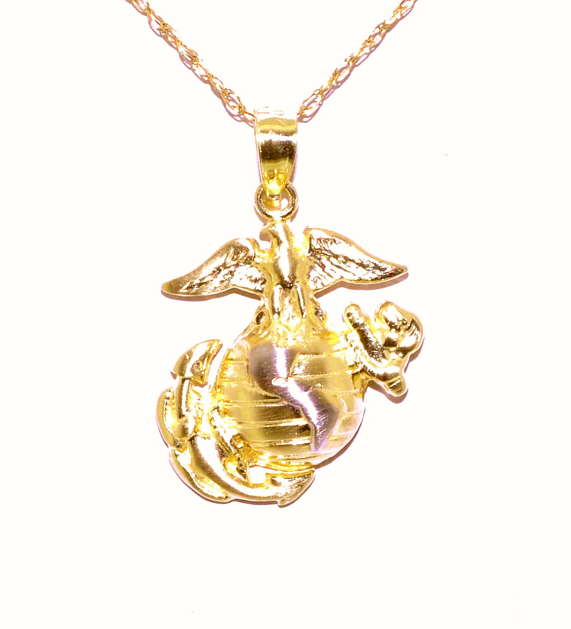 10K Yellow Gold Marine Corps Charm 59000075 | Shin Brothers* 10K Yellow Gold Marine Corps Charm 59000075 | Shin Brothers*