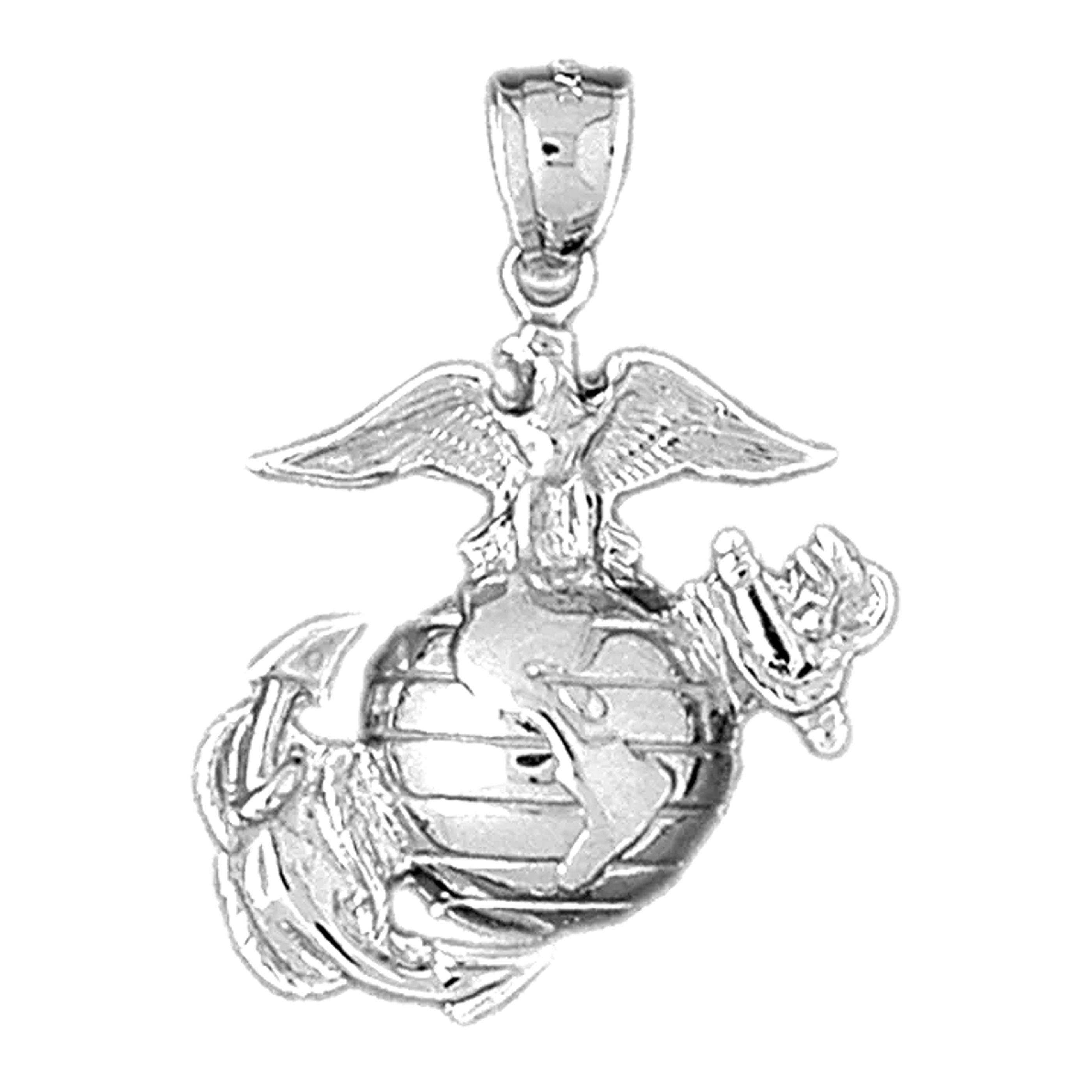 Silver Marine Corps Charm 80000521 | Shin Brothers* Silver Marine Corps Charm 80000521 | Shin Brothers*