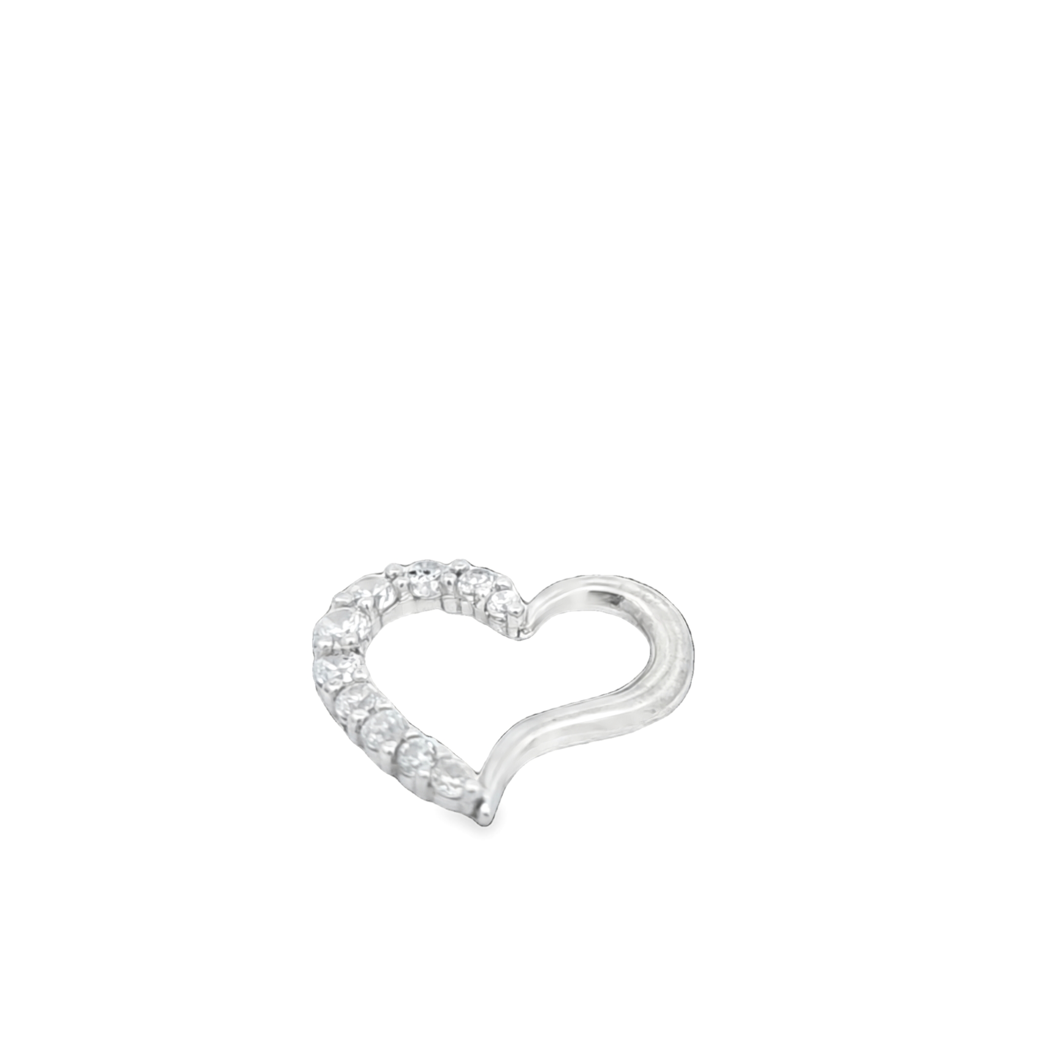 14K White Gold CZ Fancy Pendant 52001179 | Shin Brothers Inc** 14K White Gold CZ Fancy Pendant 52001179 | Shin Brothers Inc**