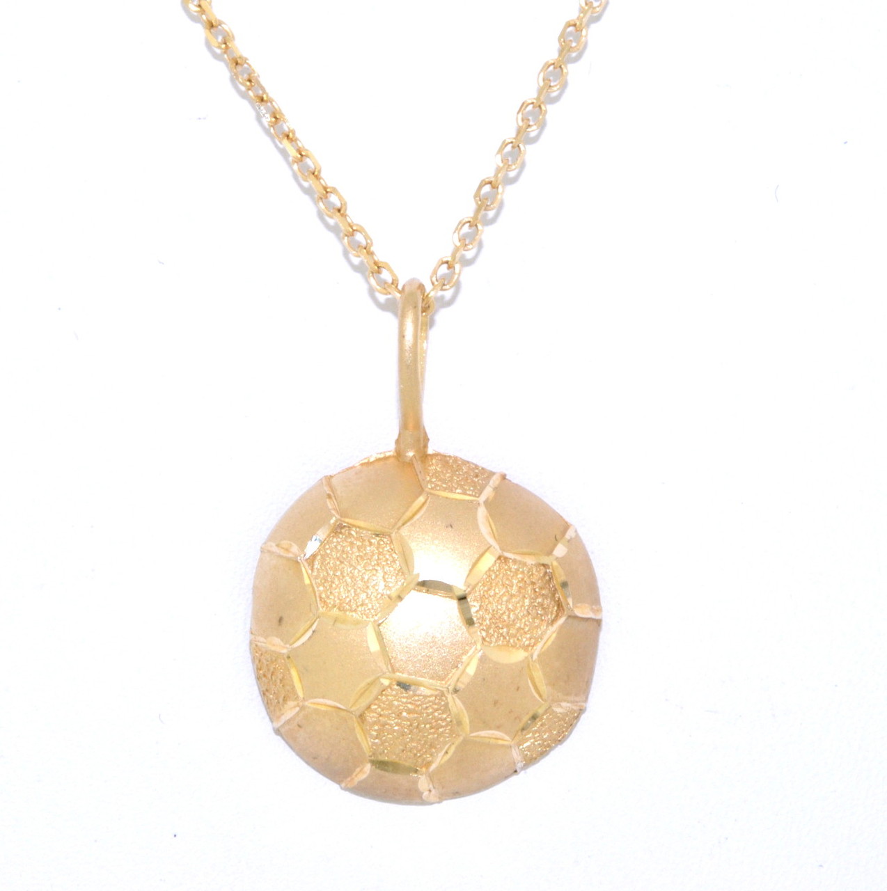 Soccer-Ball-Pendant-W/-Message-On-Back-Necklace – Shoptiques