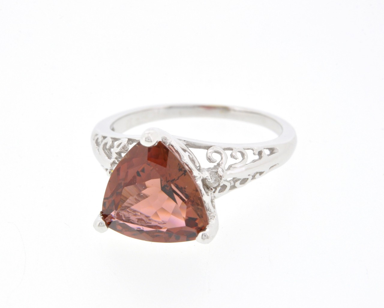 14K White Gold Tourmaline Ring 12001127  | Shin Brothers* 