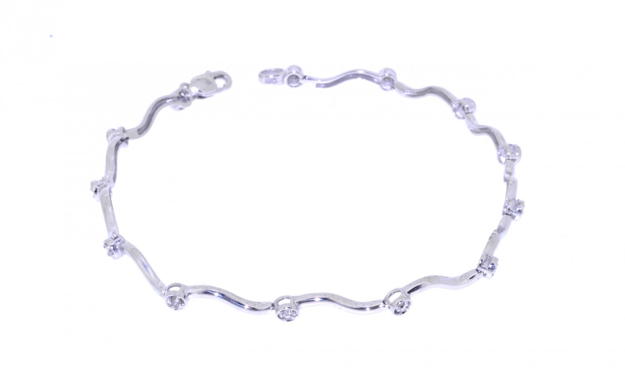 10K White Gold Ladies' Diamond Bracelet 19210014 | Shin Brothers*