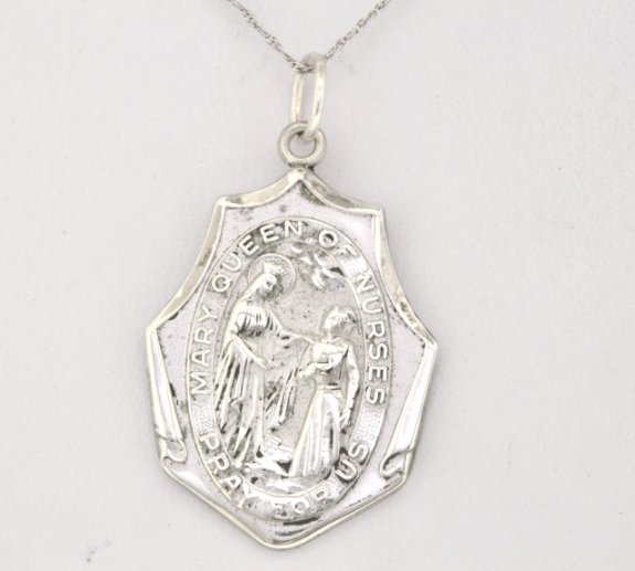 85010186 Sterling Silver St. Mary Charm