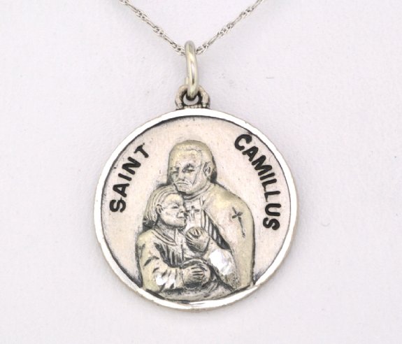 85010193 Sterling Silver St. Camillus Charm