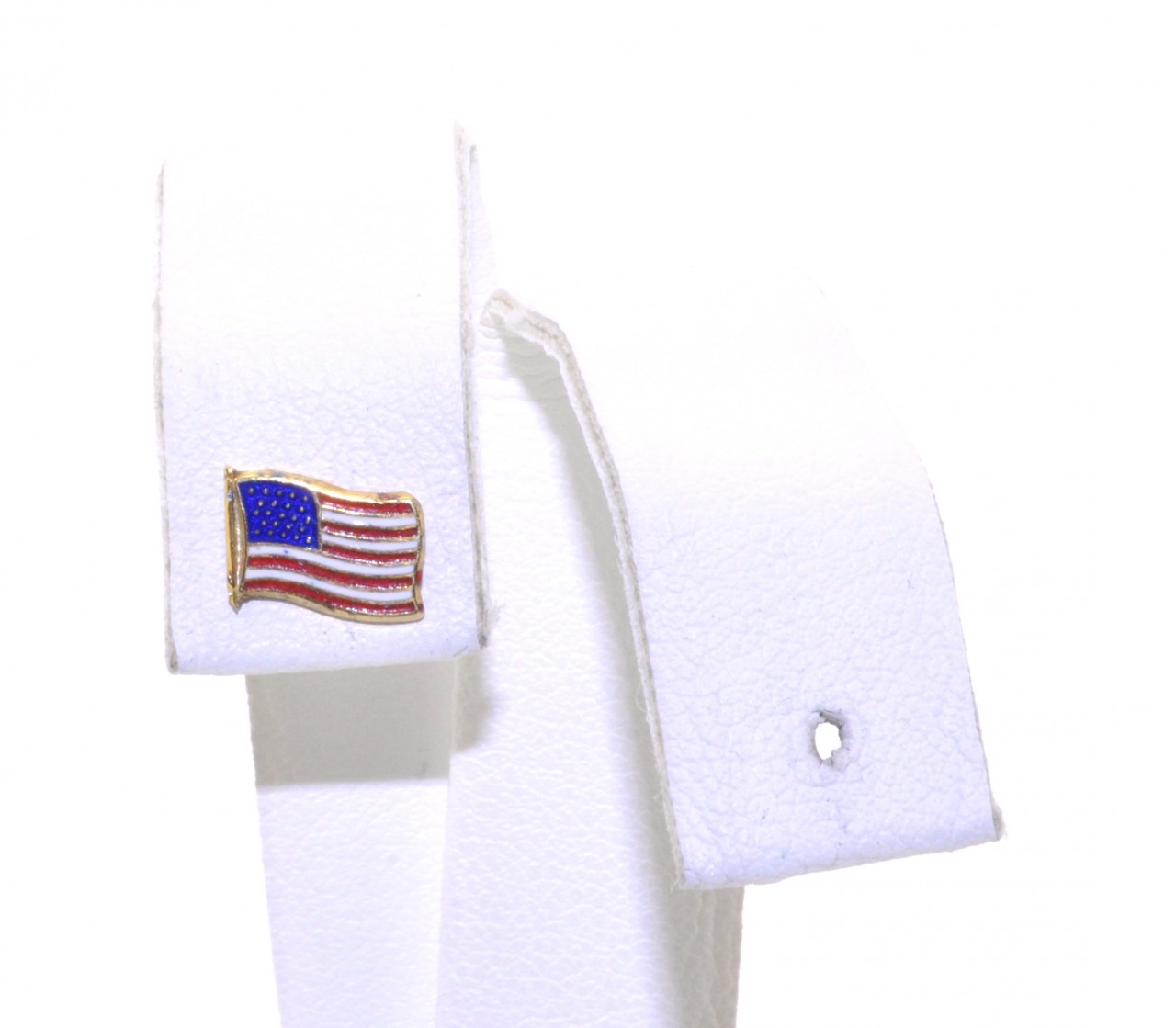 14K Yellow Gold USA Flag Single Earring | Shin Brothers*  40000042