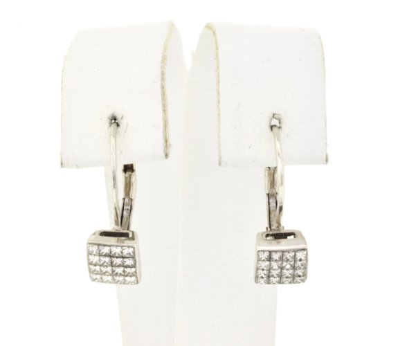14K White Gold 0.5ct Diamond Lever Back Earrings 41060380 | Shin Brothers* 14K White Gold 0.5ct Diamond Lever Back Earrings 41060380 | Shin Brothers*