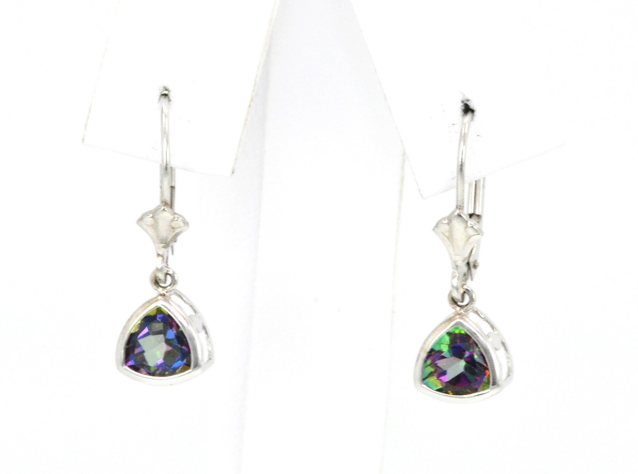 14K Yellow Gold Mystic Topaz Earrings | Shin Brothers** 42001832 in Brothers* 