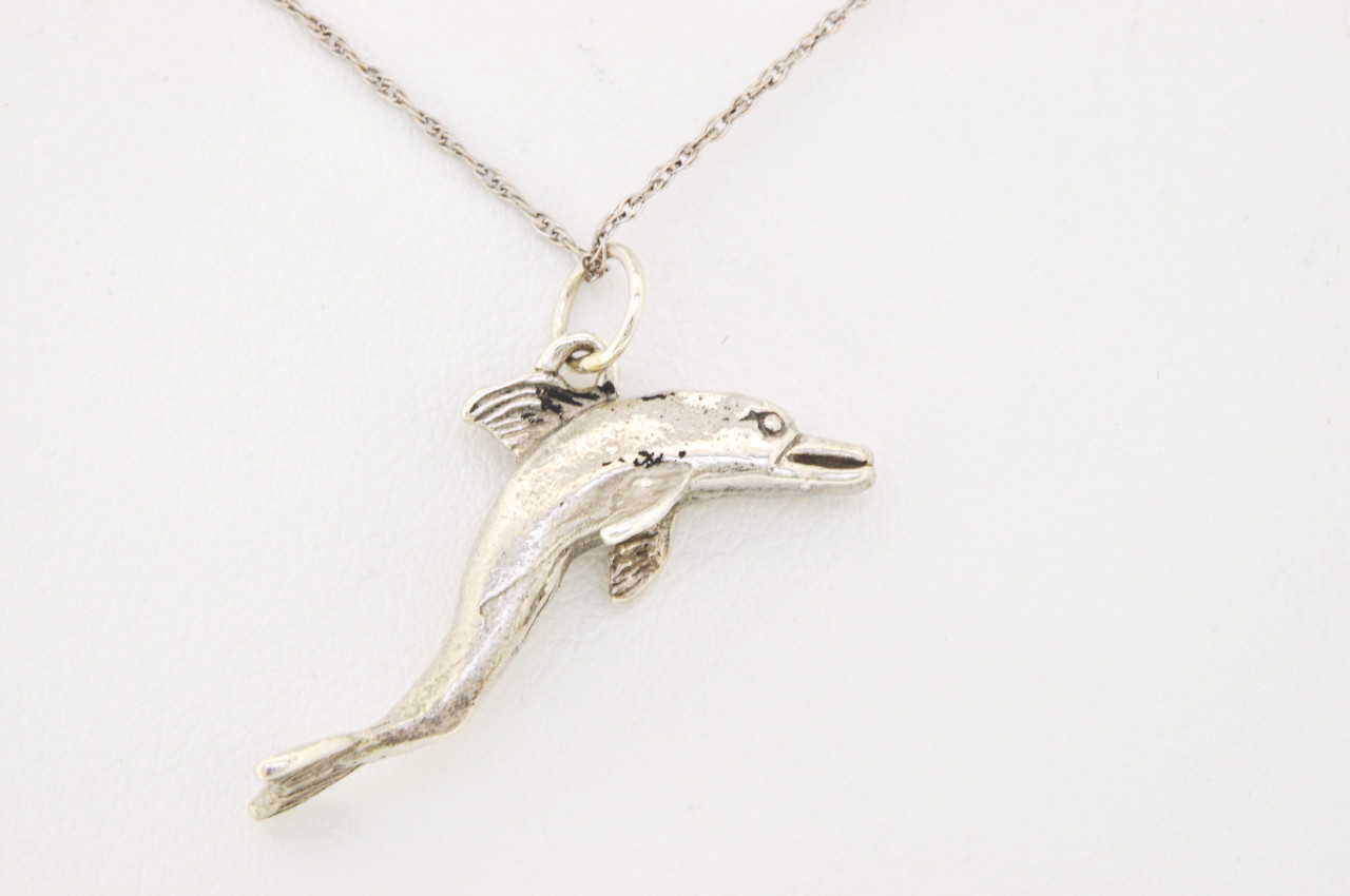 85010295 Sterling Silver Dolphin Charm 85010295 Sterling Silver Dolphin Charm