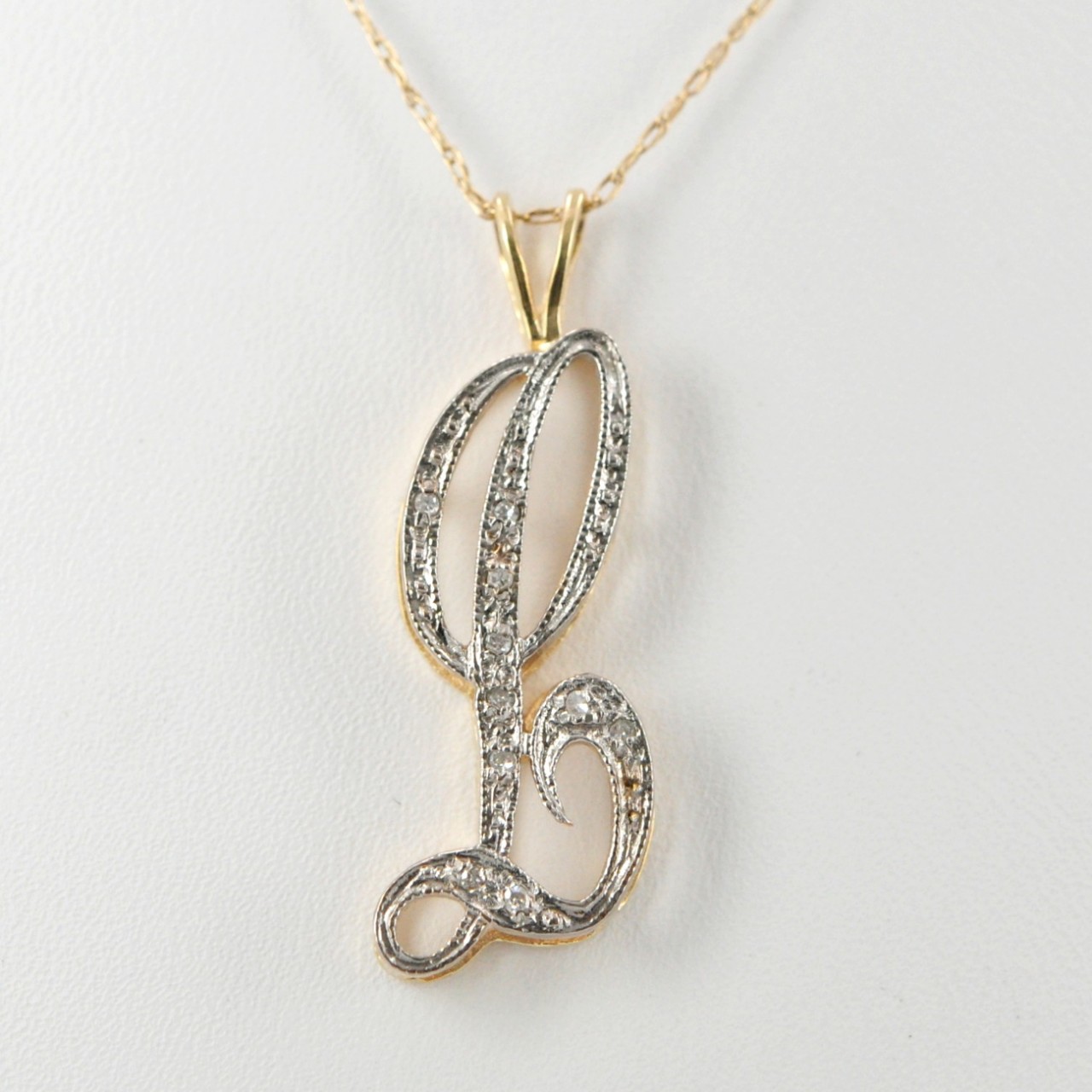 51001495 14K Yellow Gold Diamond Initial "L" Charm 51001495 14K Yellow Gold Diamond Initial "L" Charm