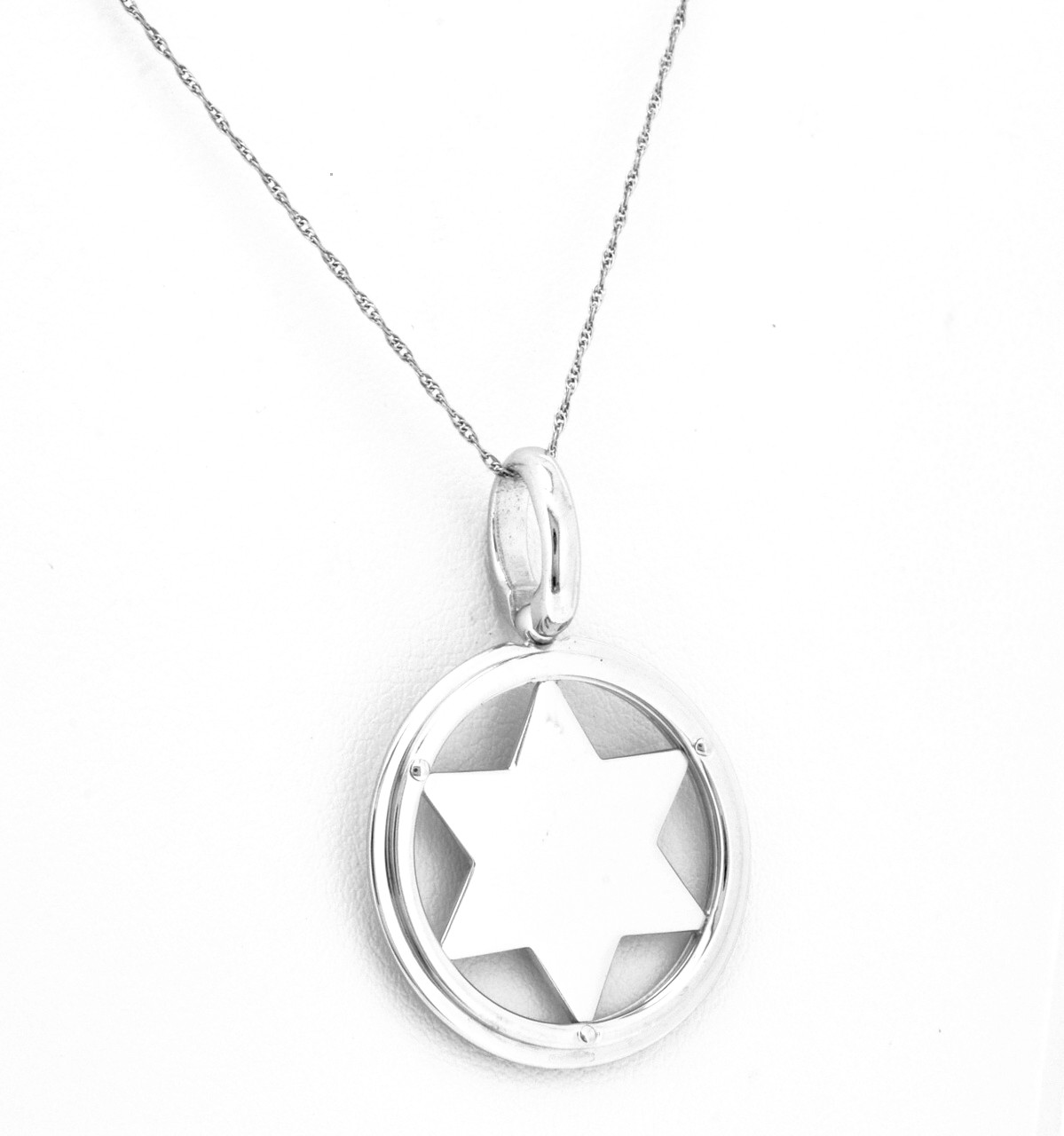 14K White Gold Star of David Charm 50001862 | Shin Brothers* 14K White Gold Star of David Charm 50001862 | Shin Brothers*
