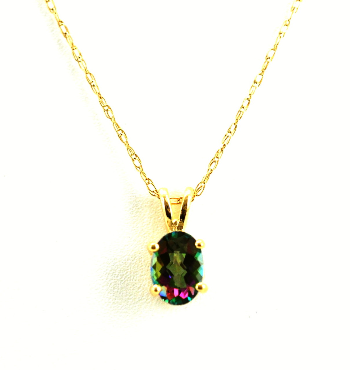14K Yellow Gold Mystic Topaz Charm 52001408 | Shin Brothers 14K Yellow Gold Mystic Topaz Charm 52001408 | Shin Brothers