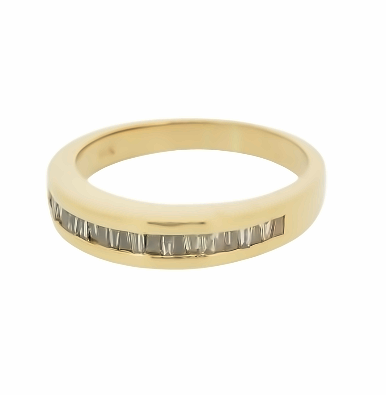 14K Yellow Gold Diamond Wedding Band 11003543 | Shin Brothers* 14K Yellow Gold Diamond Wedding Band 11003543 | Shin Brothers*