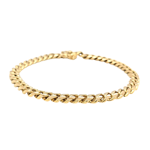 14K Yellow Gold 9" Miami Cuban Bracelet Shin Brothers Jewelers Inc.