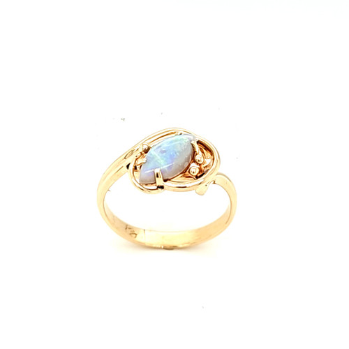 14K Yellow Gold Marquise Opal Ring 12003208 | Shin Brothers*