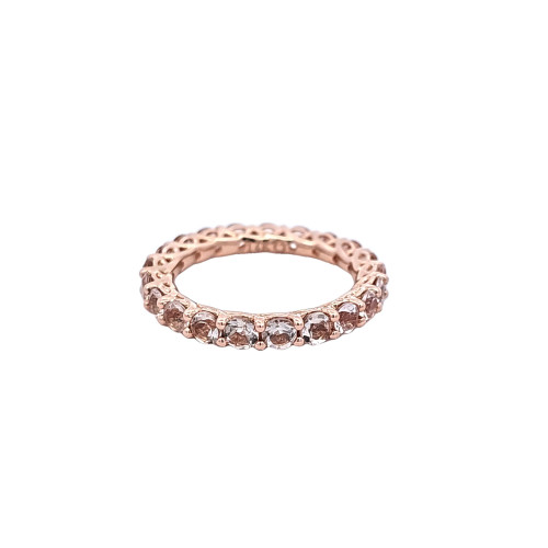14K Rose Gold Morganite Eternity Band 12003289 Shin Brothers