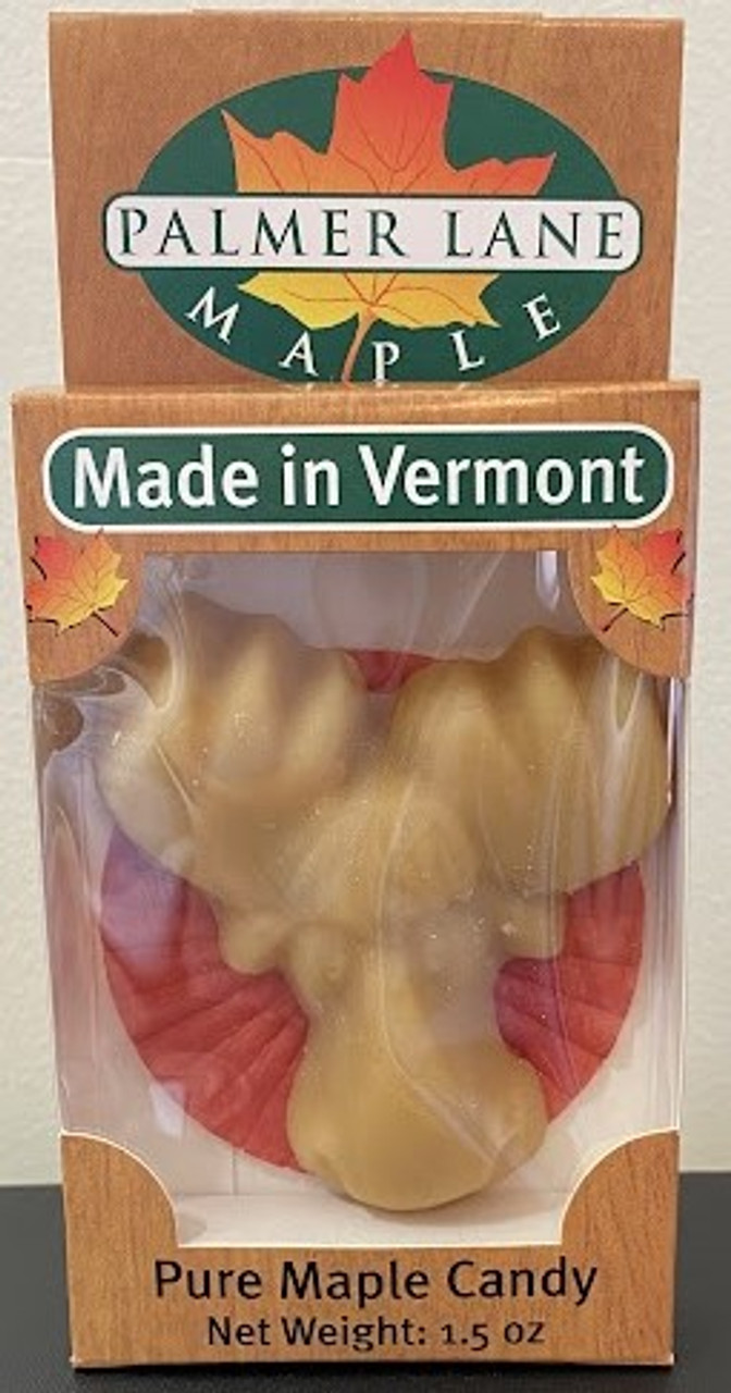 Maple Sugar Candy - Vermont Shape with One Small Leaf - 1.5 oz Pure Maple  Candy - Palmer Lane Maple LLC
