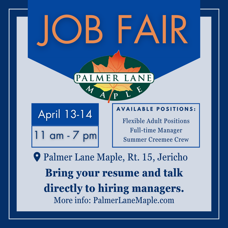 April 13 + 14 JOB FAIR