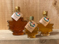 Distinctive maple leaf bottles show off the beauty of pure VT maple syrup.  Available in three sizes: 8.45 oz, 3.4 oz and 1.7 oz.