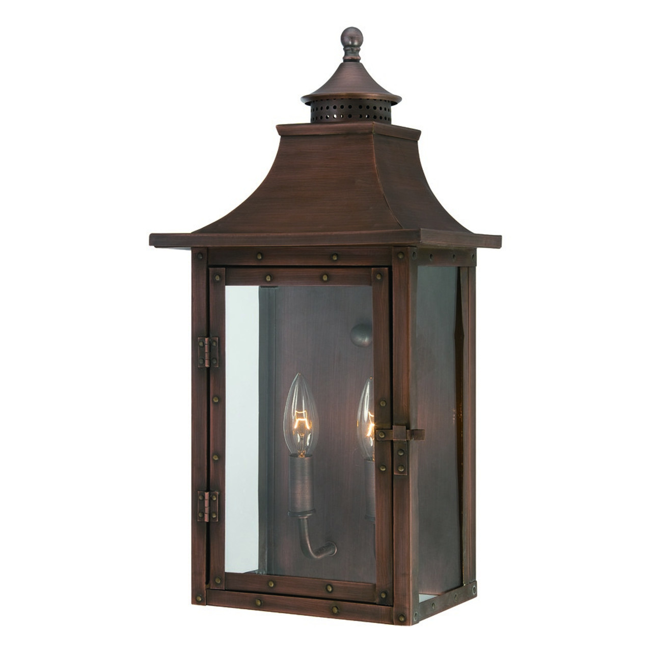 Acclaim Lighting 8312CP St. Charles Collection Copper Antique Verde Two Light Wall Sconce
