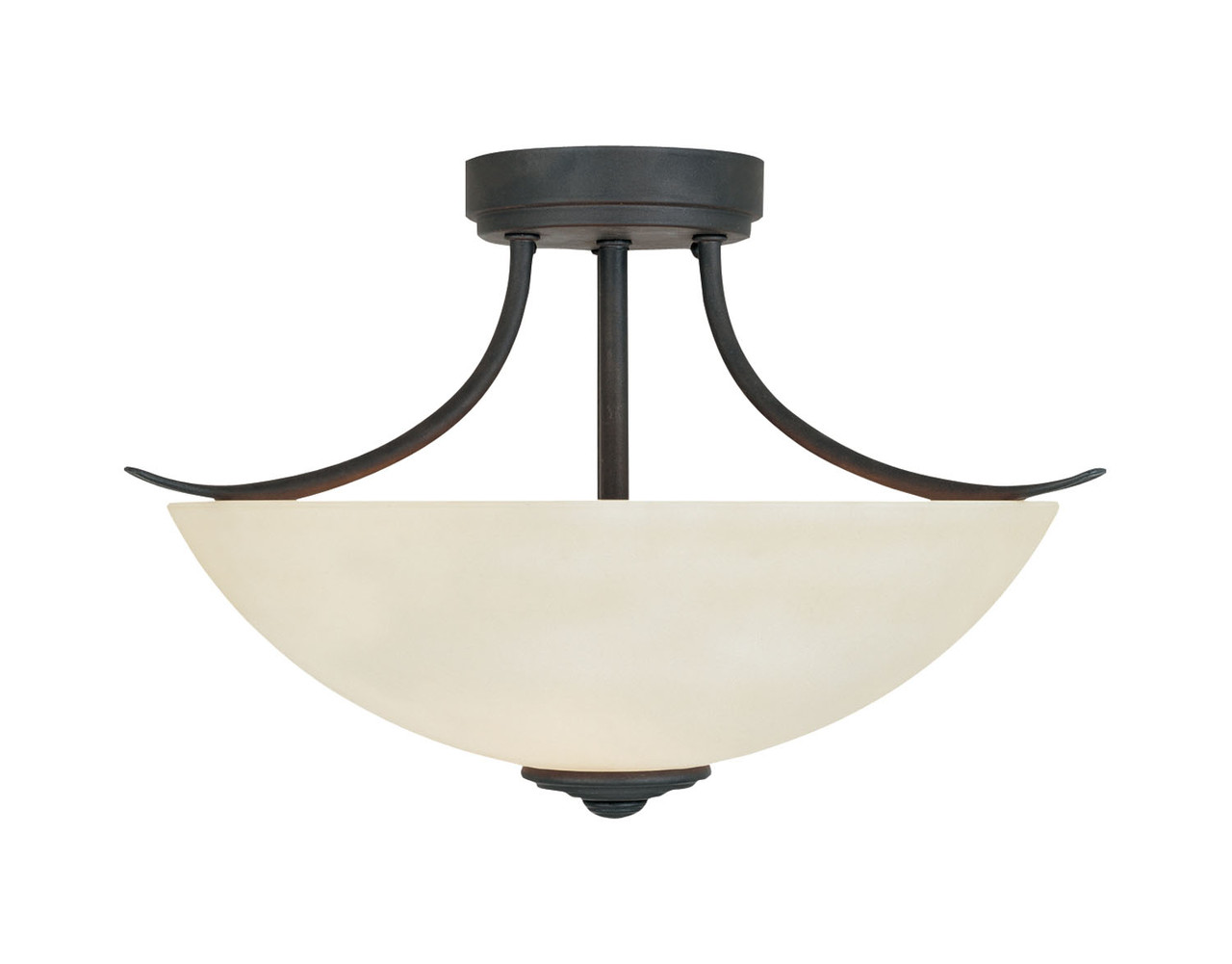 Designers Fountain Oil Rubbed Bronze Two Light Semi Flush Ceiling Fixture