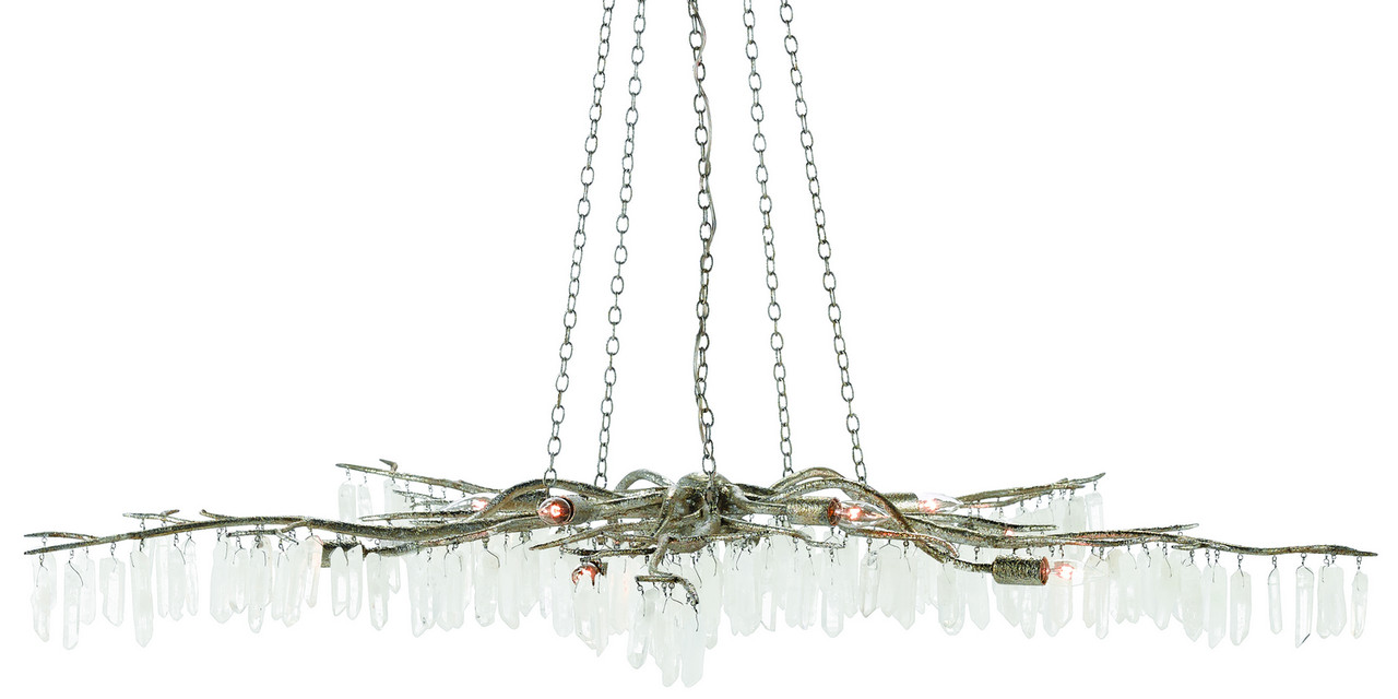 Currey and Company 9000-0368 Forest Light Collection Ten Light Chandelier