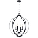 Foyer/Hall Lanterns Open Frame by Kichler ( 12 | 42138BK Voleta ) 
