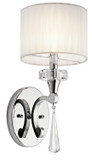 Sconces Single Glass by Kichler ( 12 | 42634CH Parker Point ) 