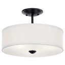 Semi-Flush Mts. Drum Shade by Kichler ( 12 | 43675BK Shailene ) 