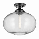 Semi-Flush Mts. Glass Down by Kichler ( 12 | 43913BK Avery ) 
