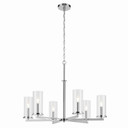 Mid. Chandeliers Glass Up by Kichler ( 12 | 44013CH Crosby ) 