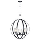Mid. Chandeliers Glass Up by Kichler ( 12 | 44034BK Winslow ) 