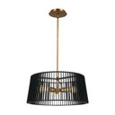 Mini Chandeliers Drum Shade by Kichler ( 12 | 44171BK Linara ) 